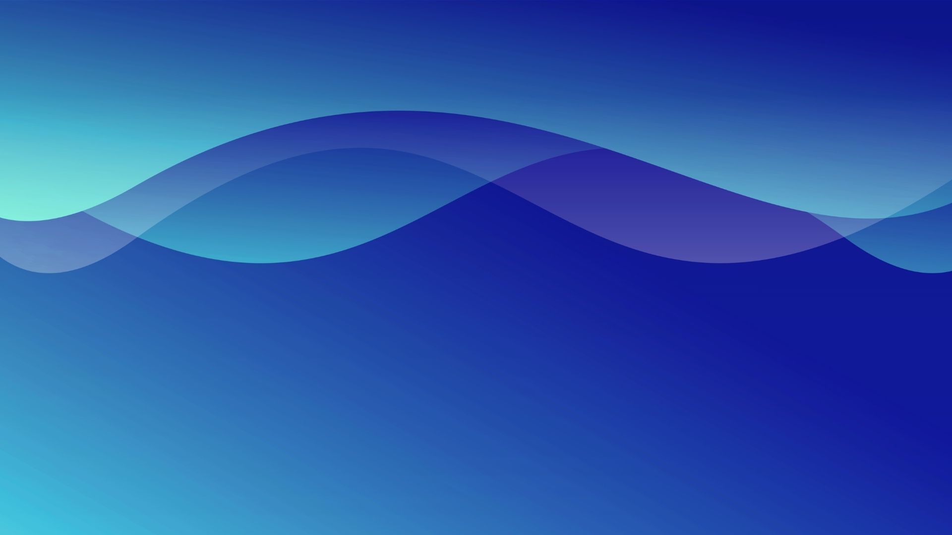 Abstract composition with blue and turquoise colors.