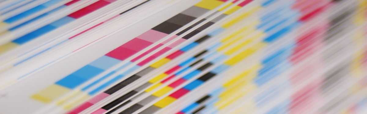 CMYK offset printing paper sheet