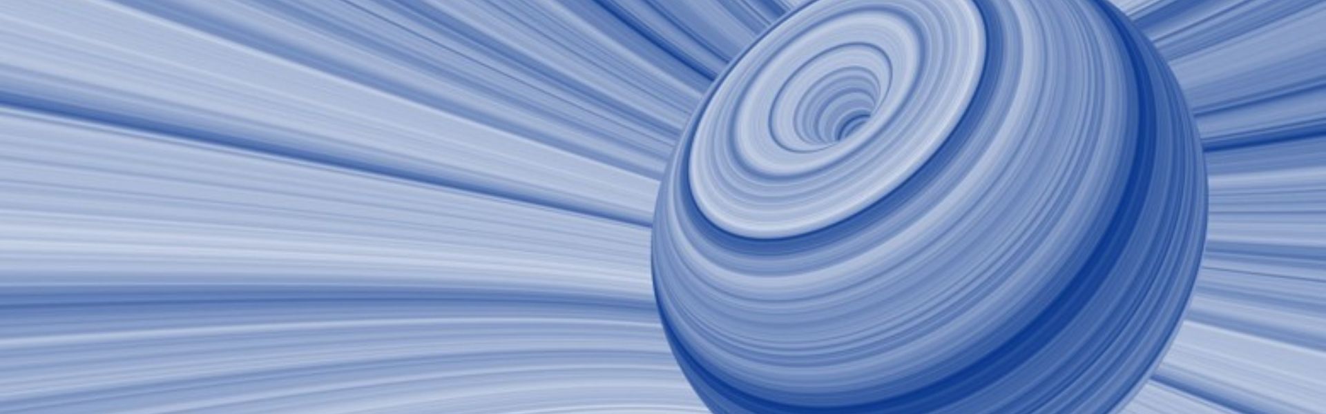 Geometrisches abstraktes Bild mit Kugel und Streifen-Elementen.